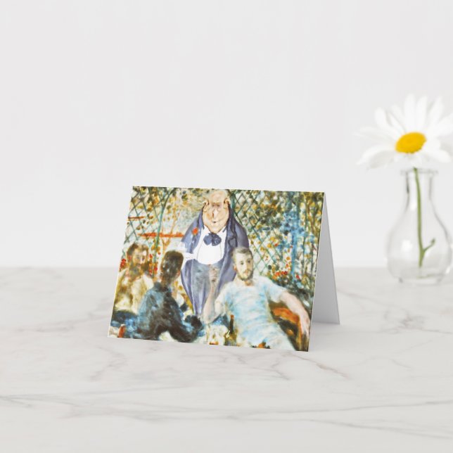 Servitör vid Boating Party (Renoir) Kort (Liten växt)