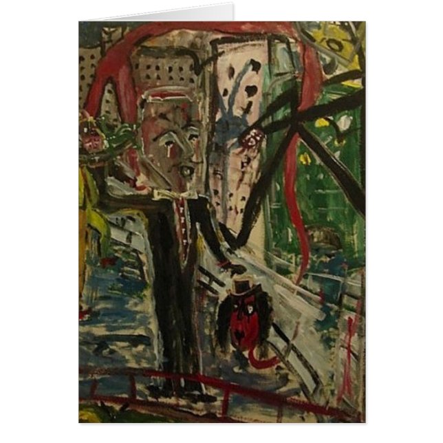 SERVITÖREN KANIBALER HÄLSNINGSKORT (Framsidan)