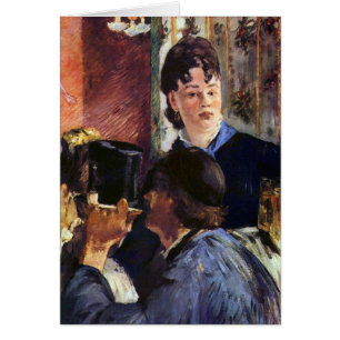 Servitris av Edouard Manet Hälsningskort