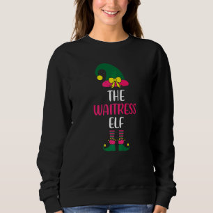 servitris Elf Familj Matchande Grupp Jul Kvinnor T Shirt