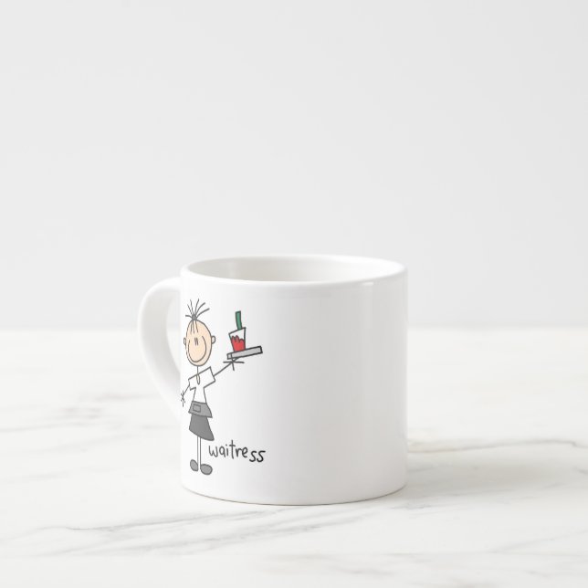Servitris Stavfigur Espressomugg (Framsida vänster)