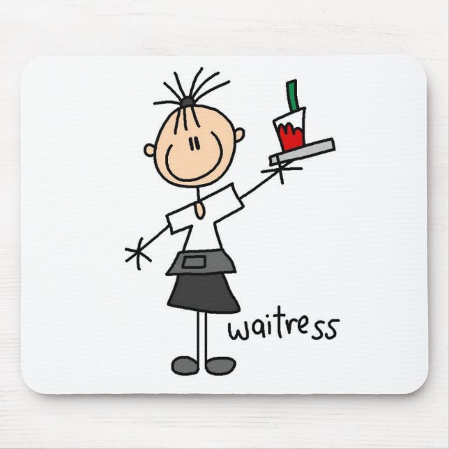 Servitris Stickfigur Musmatta (Framsidan)