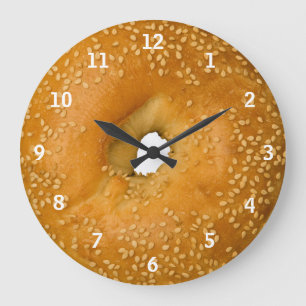 Sesambageln tar tid på stor klocka