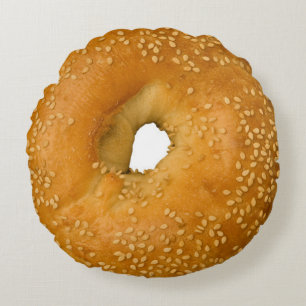 Sesambagelrundan kudder rund kudde