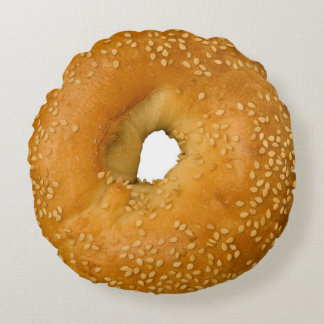 Sesambagelrundan kudder rund kudde