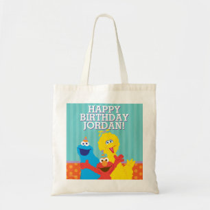 Sesame Pals Birthday Mönster Tygkasse