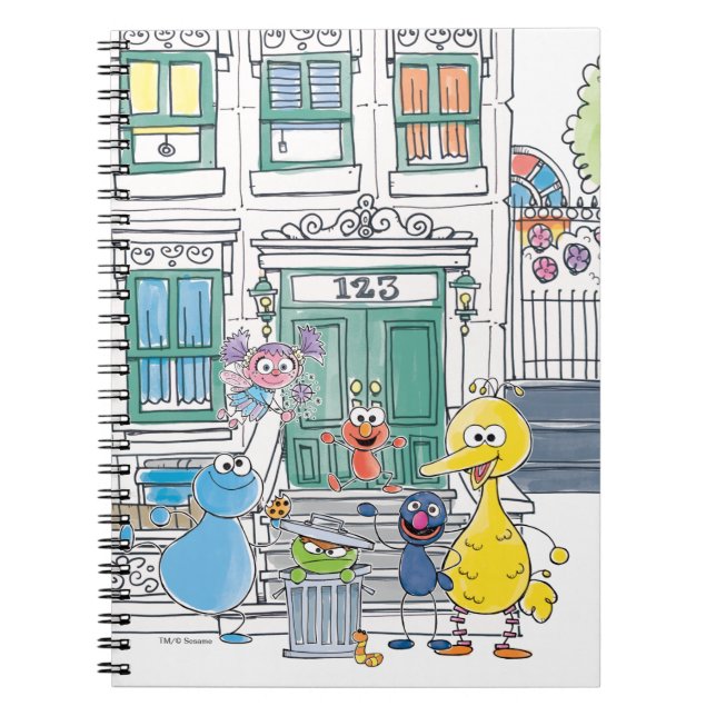 Sesame Pals Doodley-grafik Anteckningsbok (Framsidan)