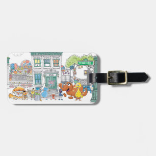 Sesame Pals Doodley Graphic Bagagebricka
