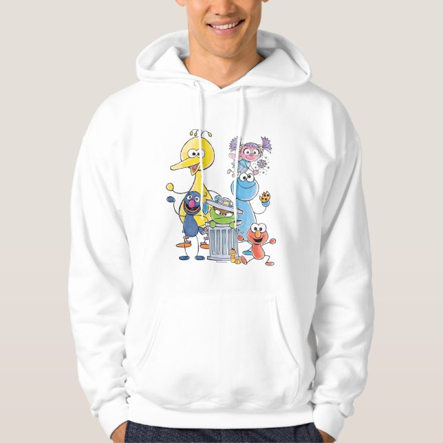Sesame Pals Doodley Graphic Hoodie (Framsida)