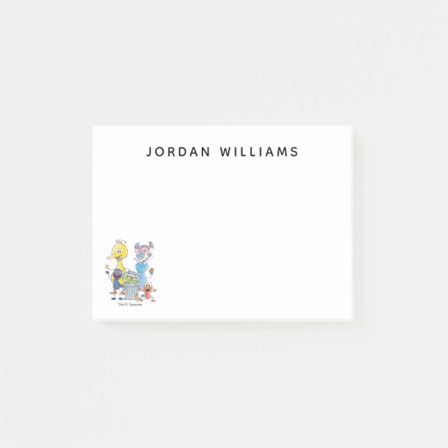 Sesame Pals Doodley Graphic Post-it Block (Framsida)