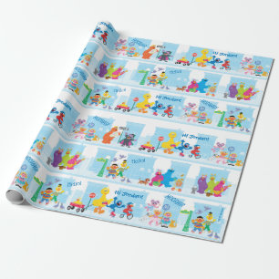 Sesame Pals Walking Along Sesame Street Mönster Presentpapper