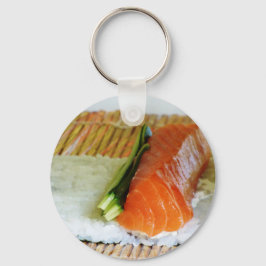 Sesame Salmon Fish EEG Sushi Food Health Ris Sesam Nyckelring