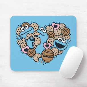 Sesame Sesame Cookie Monster Doodle Heart Musmatta