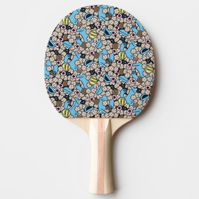 Sesame Sesame | Cookie Monster Doodle Mönster Pingisracket (Framsidan)