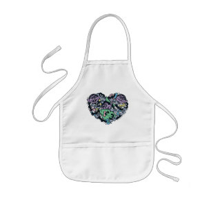 Sesame Sesame Count von Count Doodle Heart Barnförkläde
