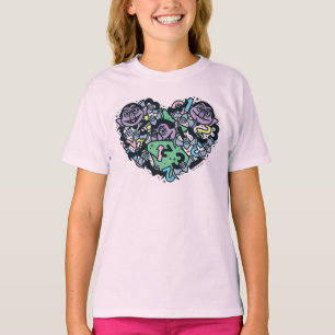 Sesame Sesame Count von Count Doodle Heart T Shirt