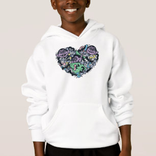 Sesame Sesame   Count von Count Doodle Heart T Shirt