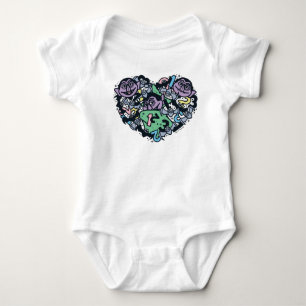 Sesame Sesame   Count von Count Doodle Heart T Shirt