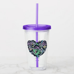 Sesame Sesame Count von Count Doodle Heart Take Away Mugg