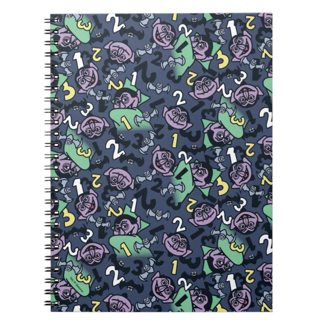 Sesame Sesame | Count von Count Doodle Mönster Anteckningsbok (Framsidan)