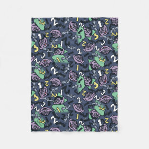 Sesame Sesame   Count von Count Doodle Mönster Fleecefilt
