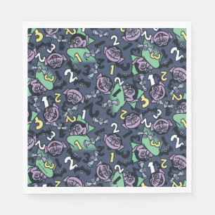 Sesame Sesame Count von Count Doodle Mönster Pappersservett