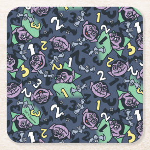 Sesame Sesame Count von Count Doodle Mönster Underlägg Papper Kvadrat