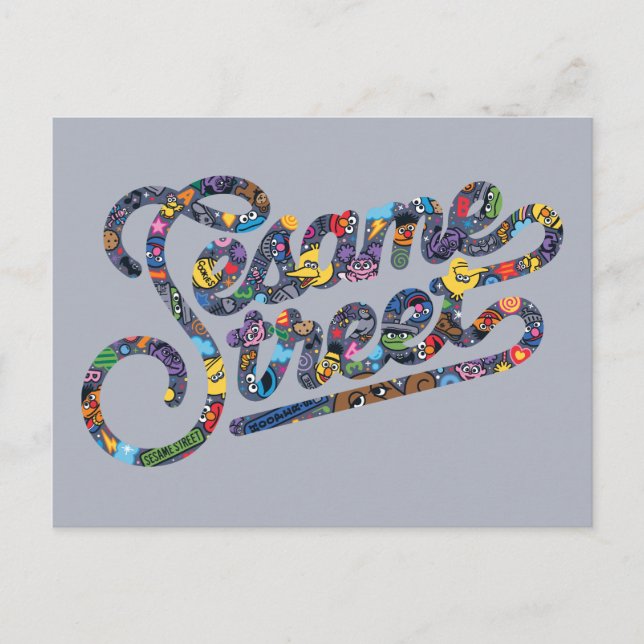 Sesame Sesame | Doodle-logotyp Vykort (Framsida)