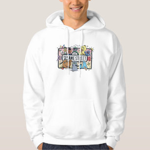 Sesame Sesame   Sesame Pals Doodle-skylt Hoodie