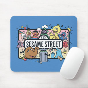 Sesame Sesame   Sesame Pals Doodle-skylt Musmatta