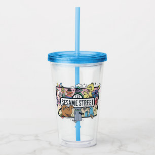 Sesame Sesame Sesame Pals Doodle-skylt Take Away Mugg