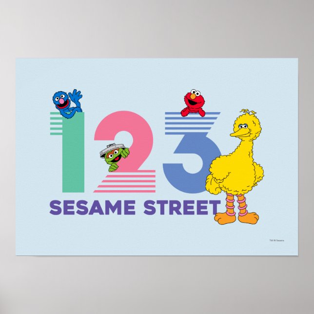 Sesame Street 123 Poster (Framsidan)