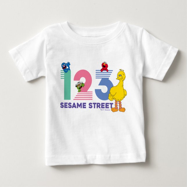 Sesame Street 123 T Shirt (Framsida)