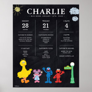 Sesame Street   1:a födelsedagsmilstolpen Poster