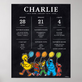 Sesame Street | 1:a födelsedagsmilstolpen Poster