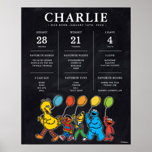 Sesame Street 1-årsjubileum Poster