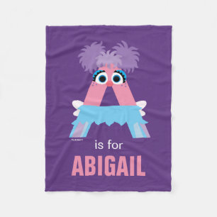 Sesame Street A är för Abby Fleecefilt