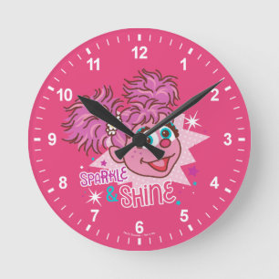 Sesame Street   Abby Cadabby - Gnistra & Shine Rund Klocka