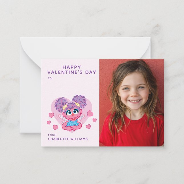 Sesame Street | Abby Cadabby Heart Photo Anteckningskort (Framsida)