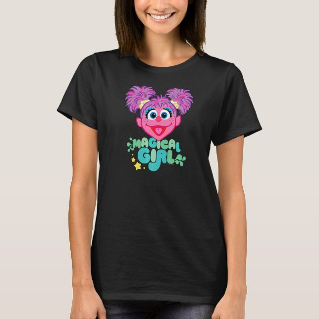 Sesame Street Abby Cadabby Magic Girl Premium T Shirt (Framsida)