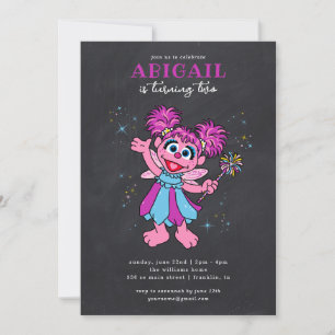 Sesame Street Abby Cadabby Sparkles Birthday Inbjudningar