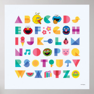 Sesame Street Alfabetet Poster