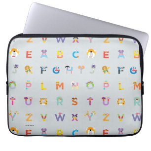 Sesame Street Alfabetets bokstäver Laptop Fodral