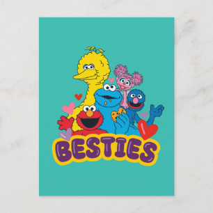Sesame Street Alla hjärtans-dags bästa vänner Vykort