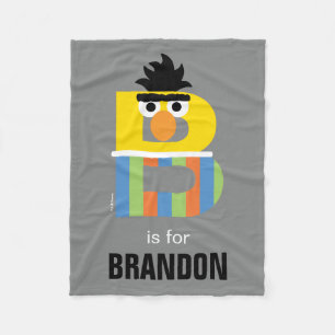 Sesame Street B är för Bert Fleecefilt