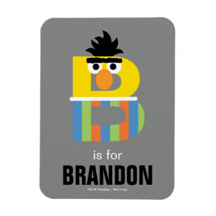 Sesame Street B är för Bert Magnet