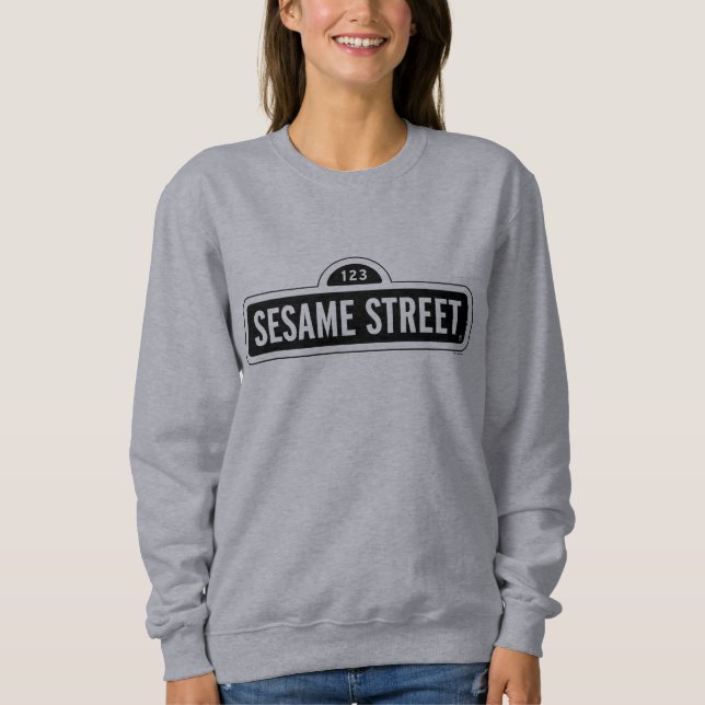 Sesame Street | B&W-Logotyp T Shirt (Framsida)