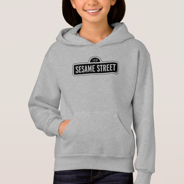 Sesame Street | B&W-Logotyp T Shirt (Framsida)