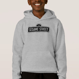 Sesame Street   B&W-Logotyp T Shirt