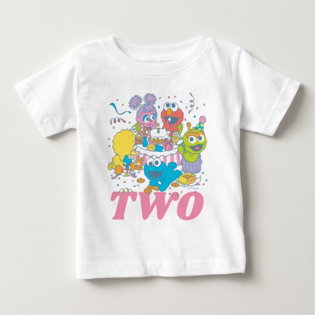 Sesame Street | Baby 2nd Birthday T Shirt (Framsida)